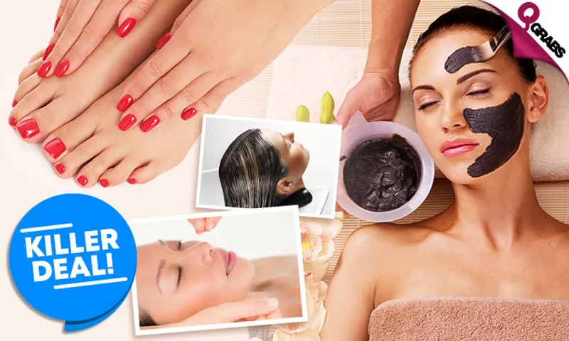 Killer Beauty Deal: Facial Mask + Hair Mask + Threading + Mani or Pedi with Color + Blow-Dry!